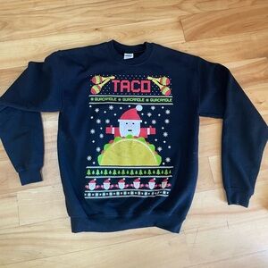 Christmas Taco Sweatshirt in Black